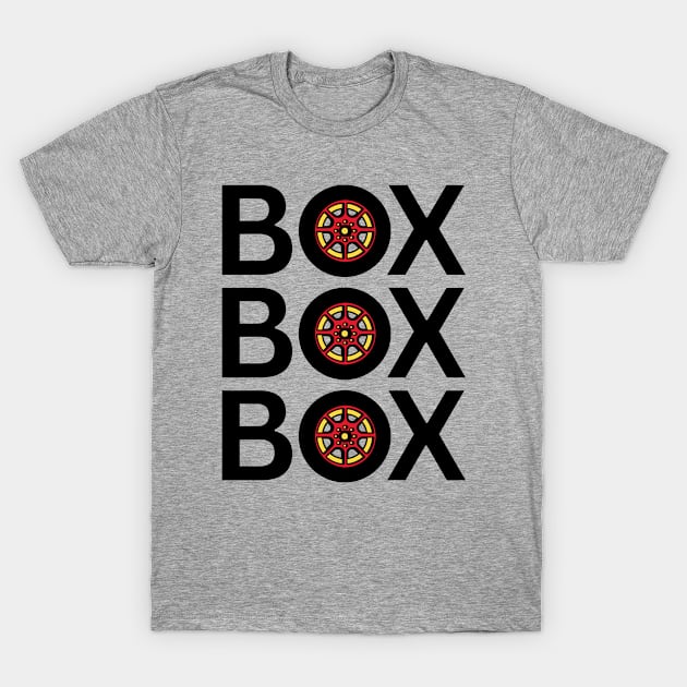 BOX BOX BOX Formula 1 T-Shirt by Fashion planet